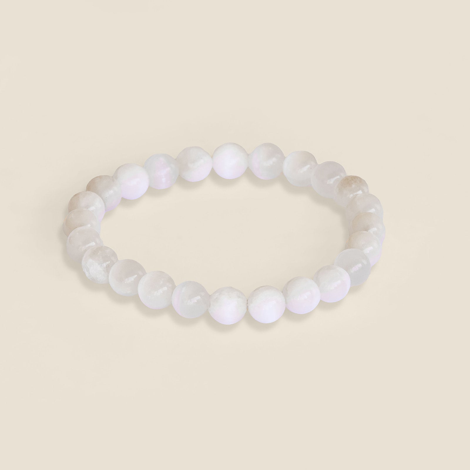 Ambarya Selenite mala bead bracelet