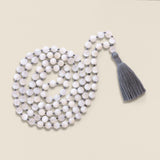 Ambarya handmade Selenite mala bead necklace