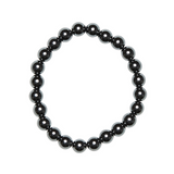 Ambarya Strength - Hematite Mala Bead bracelet on white background