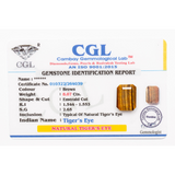 Tigers Eye Gemstone Identifcation report