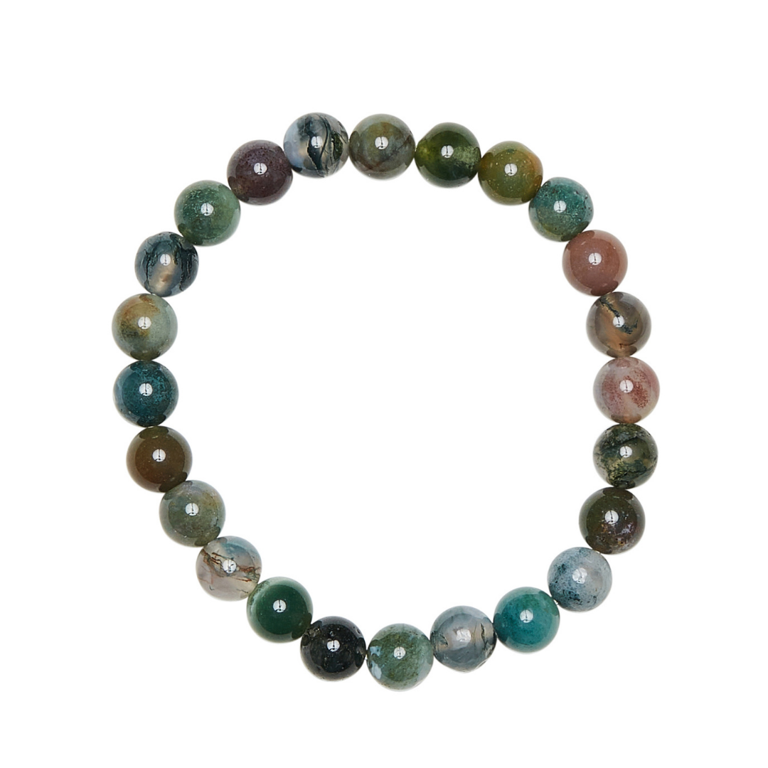 Ambarya Good health - Bloodstone Mala Bead Bracelet on white background