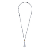 Ambarya Patience - Howlite Mala Bead Necklace on white background