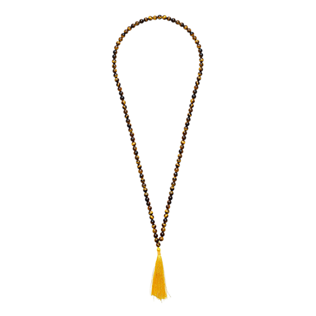 Tiger’s Eye Mala Bead necklace