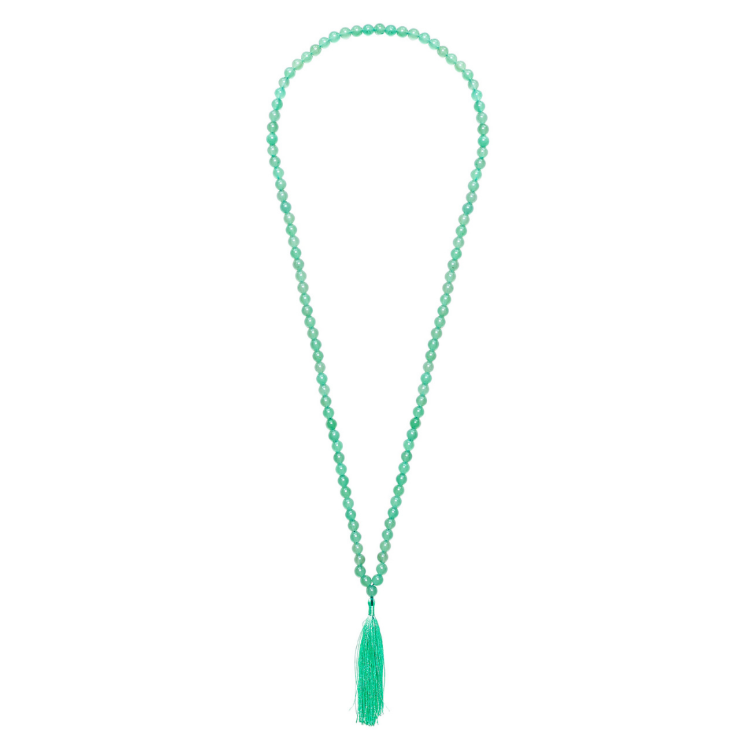 Ambarya Green Aventurine Mala Bead Necklace