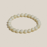 Ambarya Natural Mother of Pearl Mala Bead Bracelet