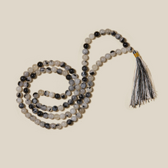 Ambarya Natural Mala Bead Necklace