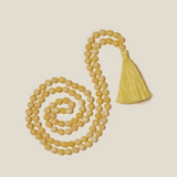 Ambarya Natural Honey Jade Mala Bead  Necklace 