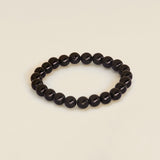 Ambarya black obsidian handmade mala bead bracelet 